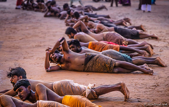 A Line of Devotion Across the Sand