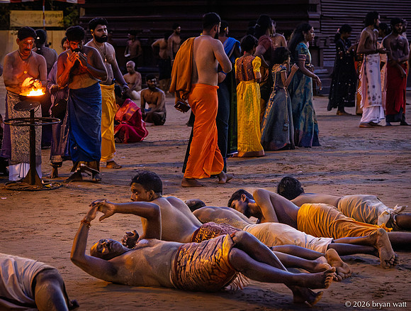 Rolling Ritual and Prayers Beside the Flame