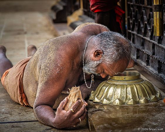 Bowed at the Temple Threshold